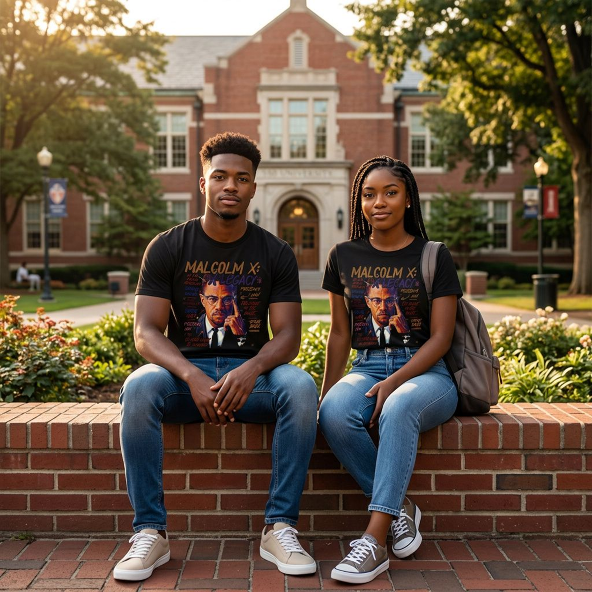 Malcolm X Legacy Tee | Black History Activist T-Shirt | Freedom and Justice Graphic Shirt - 550strong