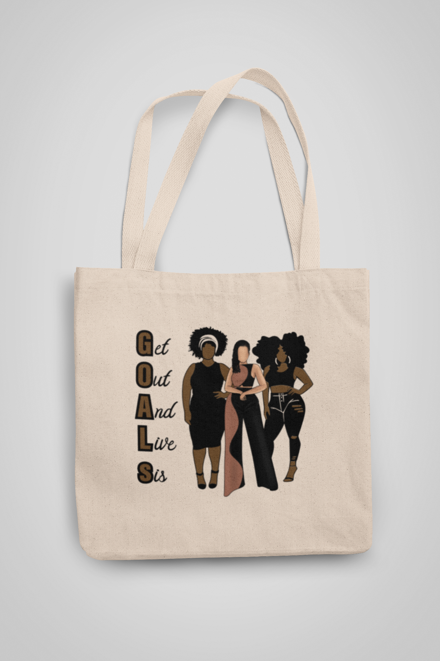 G.O.A.L.S (Get Out And Live Sis)  Tote Bags - 550strong