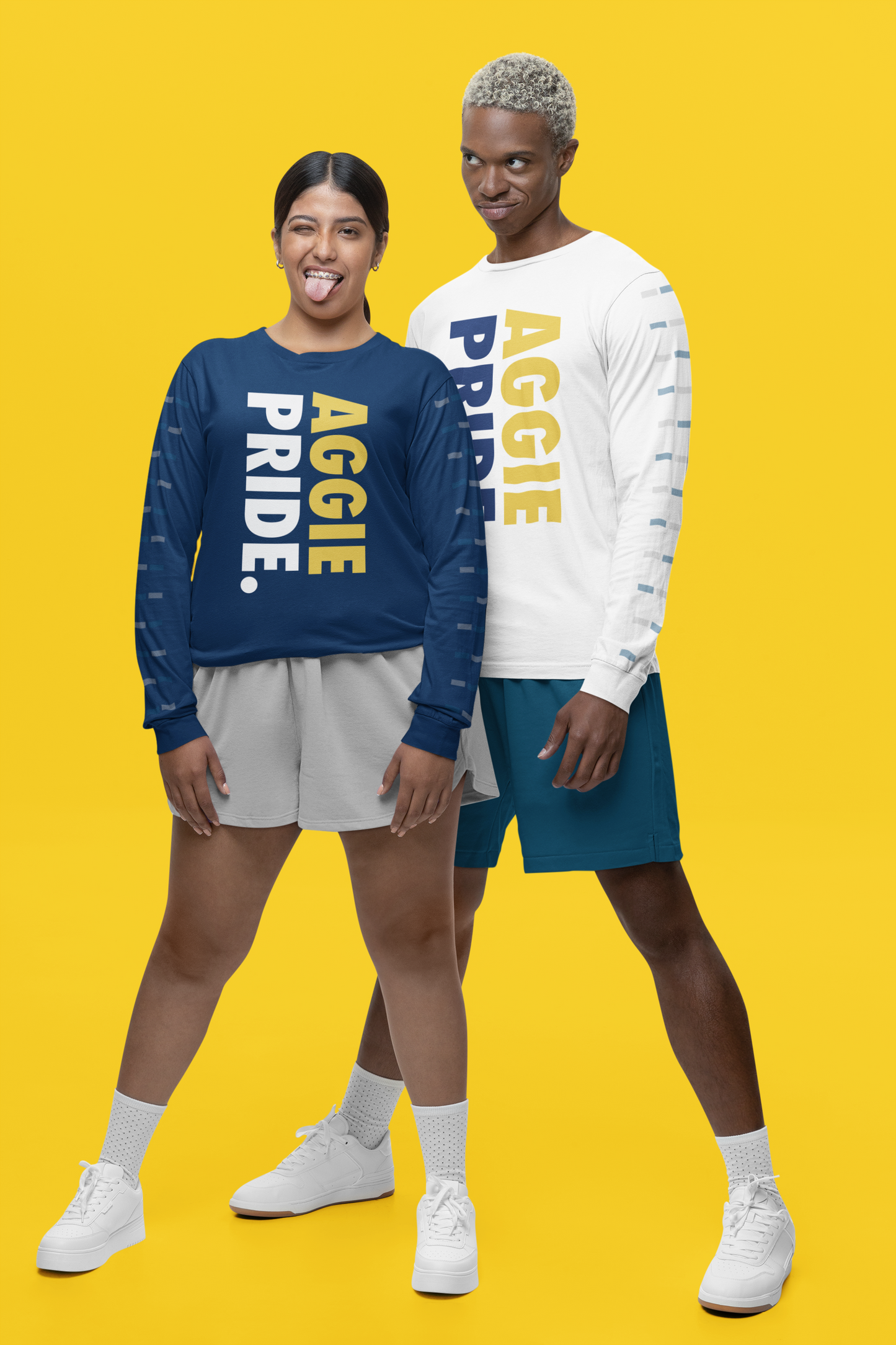 Aggie Pride, Mom, Dad, Aunt, Uncle, Cousin, and Grand Blue Long Sleeve Shirt - 550strong