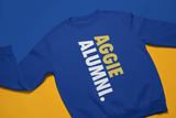 Aggie Mom, Dad, Aunt, Uncle, Cousin, and Grand Blue Sweatshirt