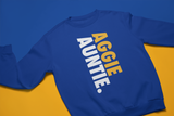 Aggie Mom, Dad, Aunt, Uncle, Cousin, and Grand Blue Sweatshirt