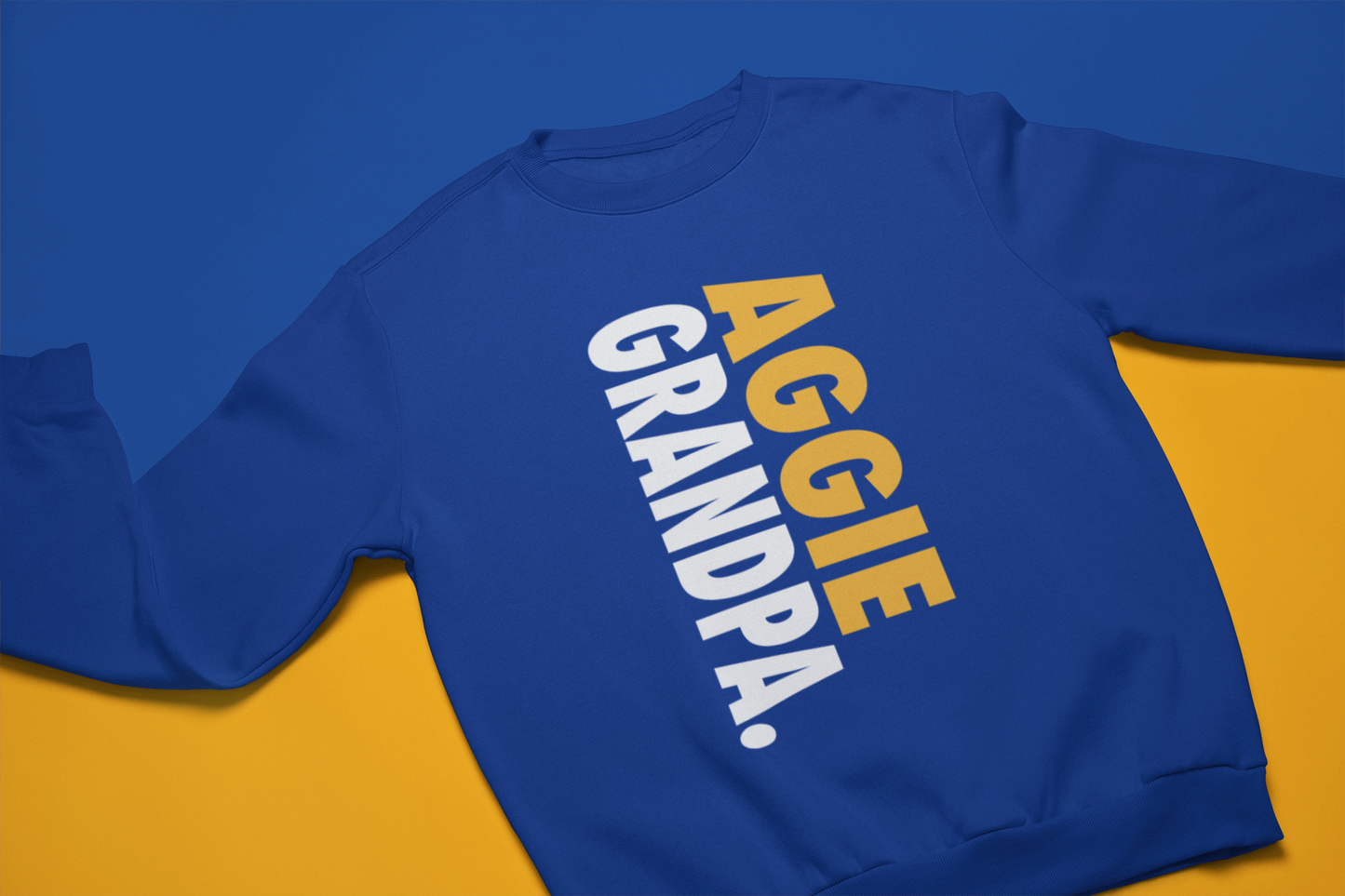 Aggie Mom, Dad, Aunt, Uncle, Cousin, and Grand Blue Sweatshirt - 550strong