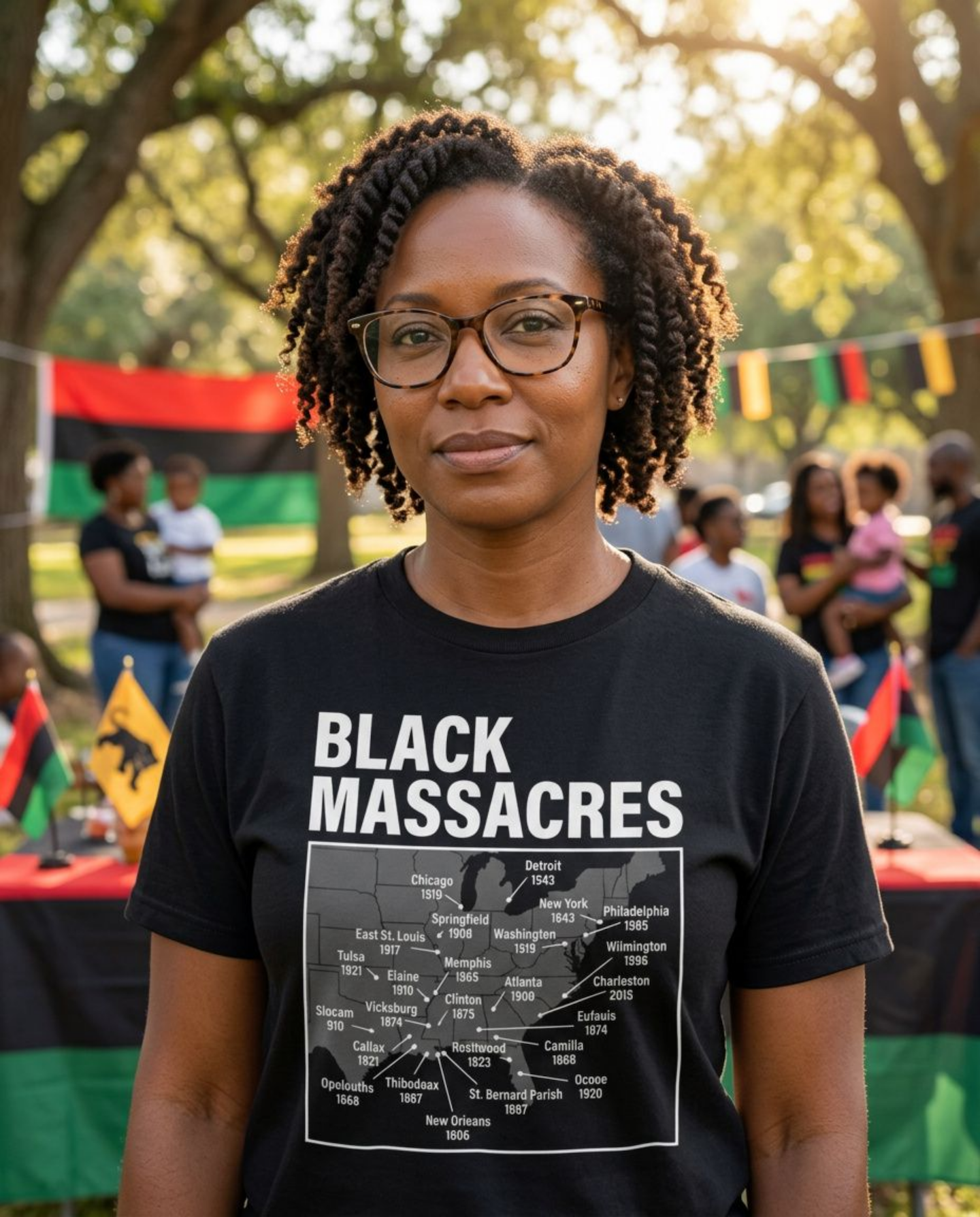 Black Massacres History T-Shirt | Educational Black History Tee | Remember the Untold Stories | Unisex Graphic Shirt