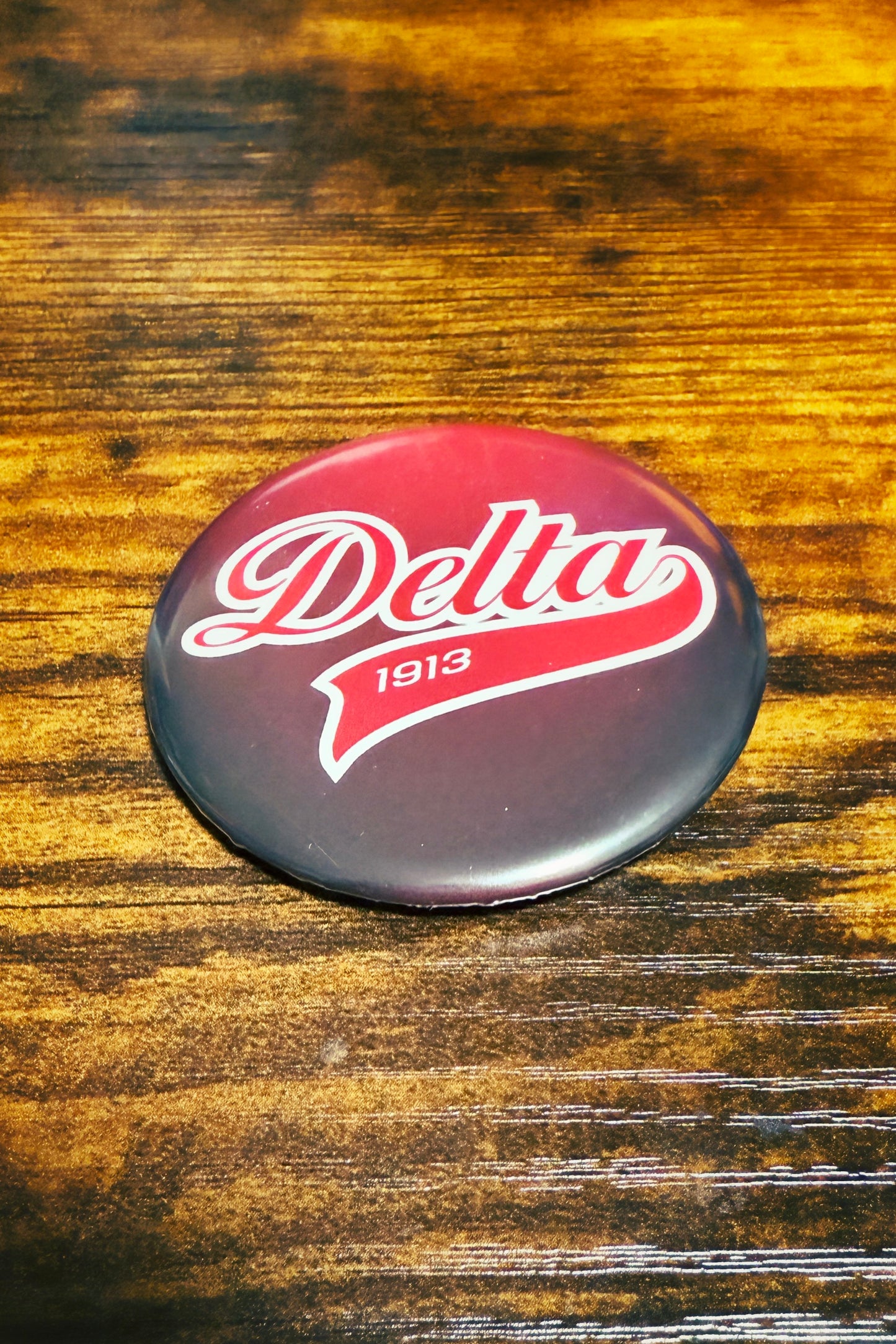 Delta Sigma Theta Button - Delta Swoosh 13 Bundle - 2.25"
