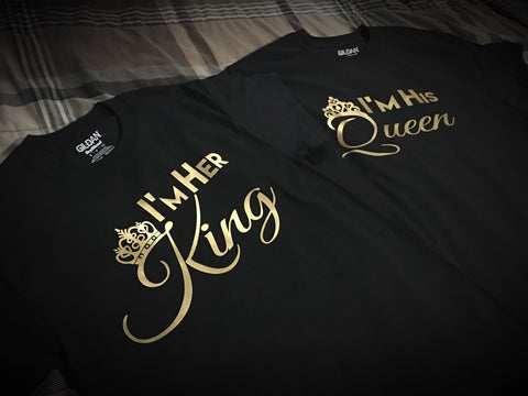 Family - King,Queen,Princess or Prince T-Shirt - Gold Graphics - 550strong