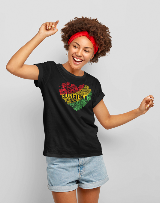 Juneteenth Shirt - 1865 Heart - 550strong
