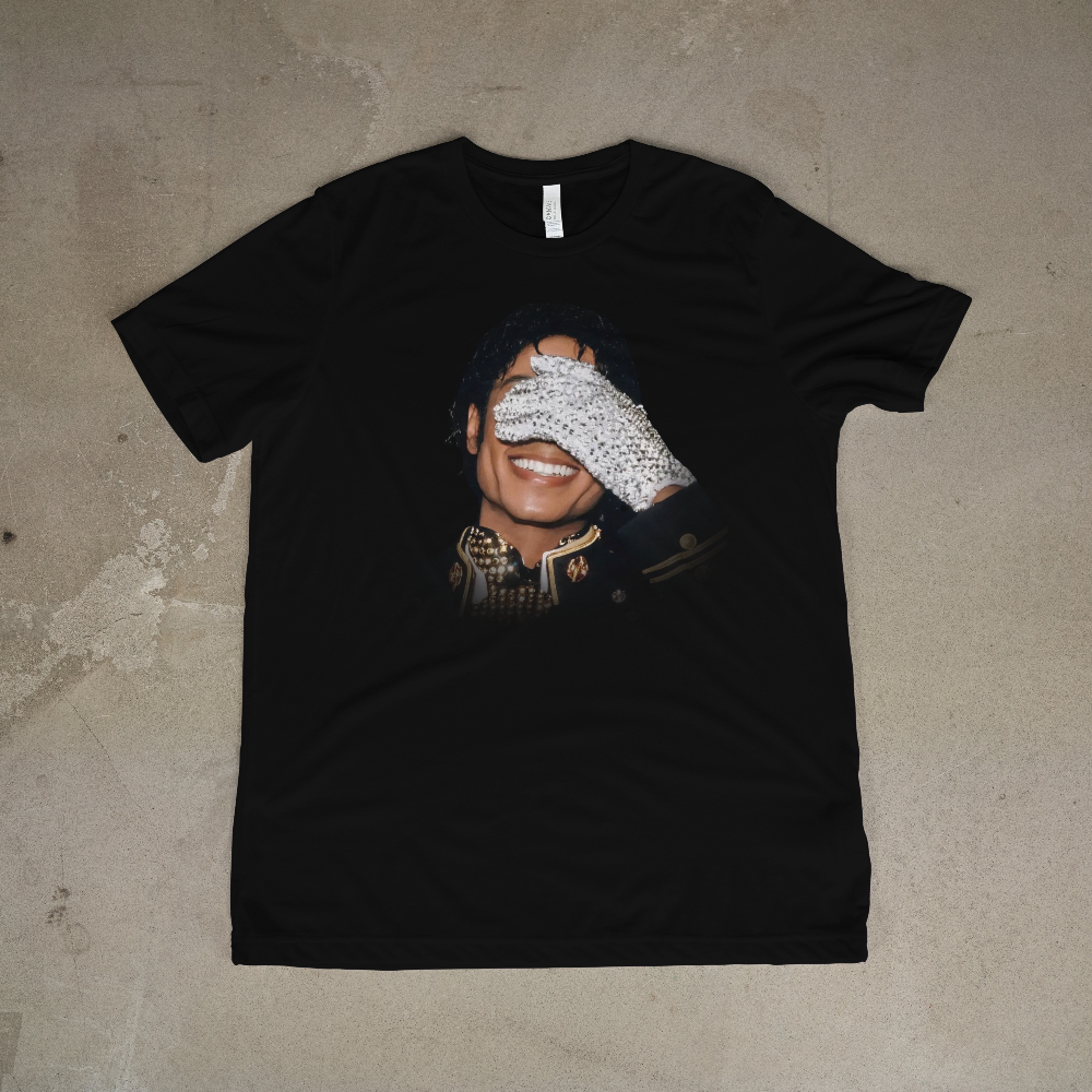 Michael Jackson Shy Glitter Glove Unisex t-shirt - 550strong