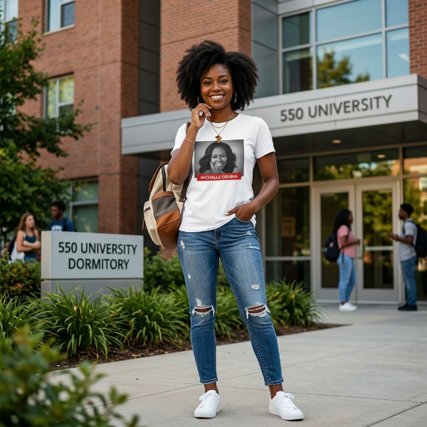 Michelle Obama Tribute Tee – Timeless Strength & Style - 550strong