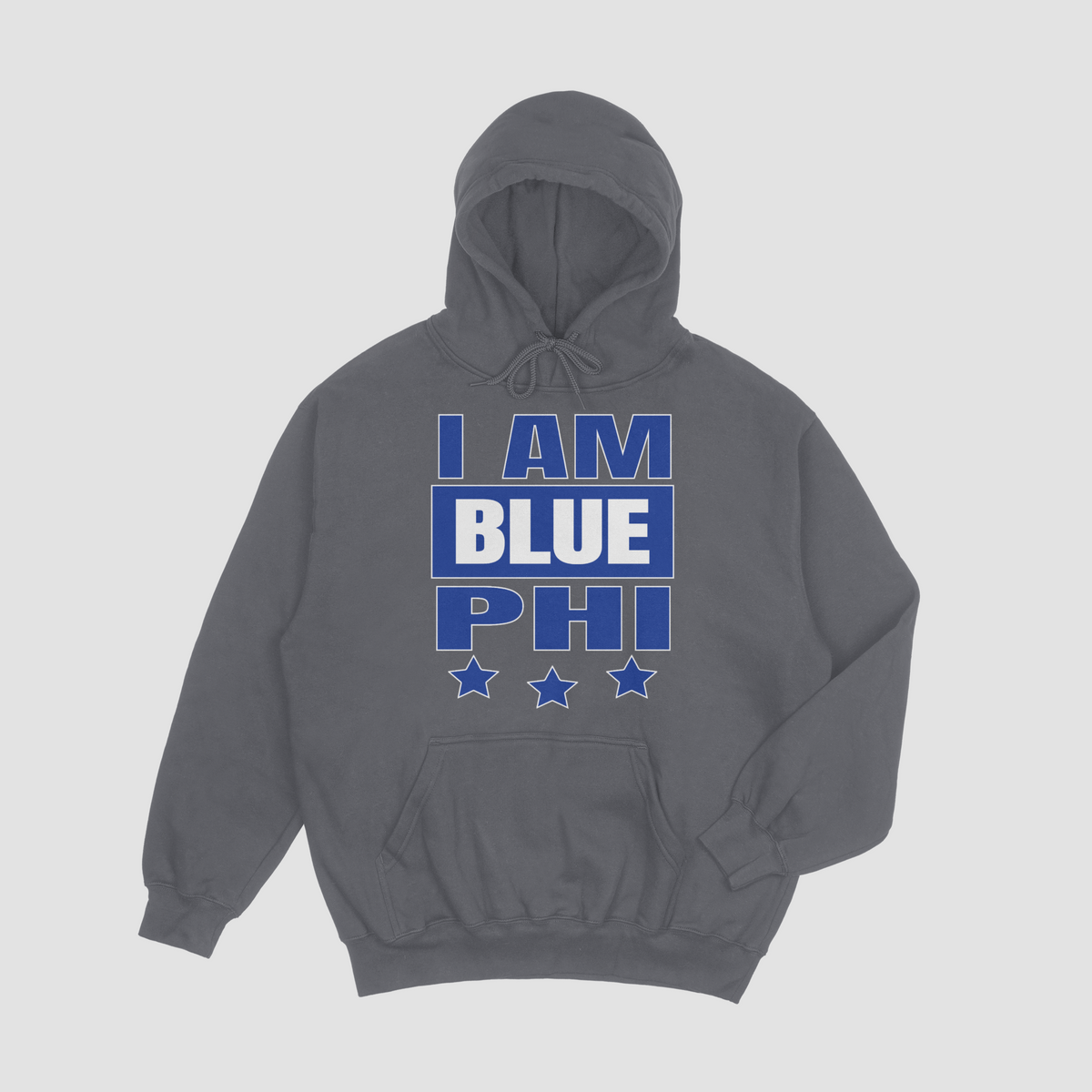 Phi Beta Sigma Hoodie - I Am Blue Phi Three Star