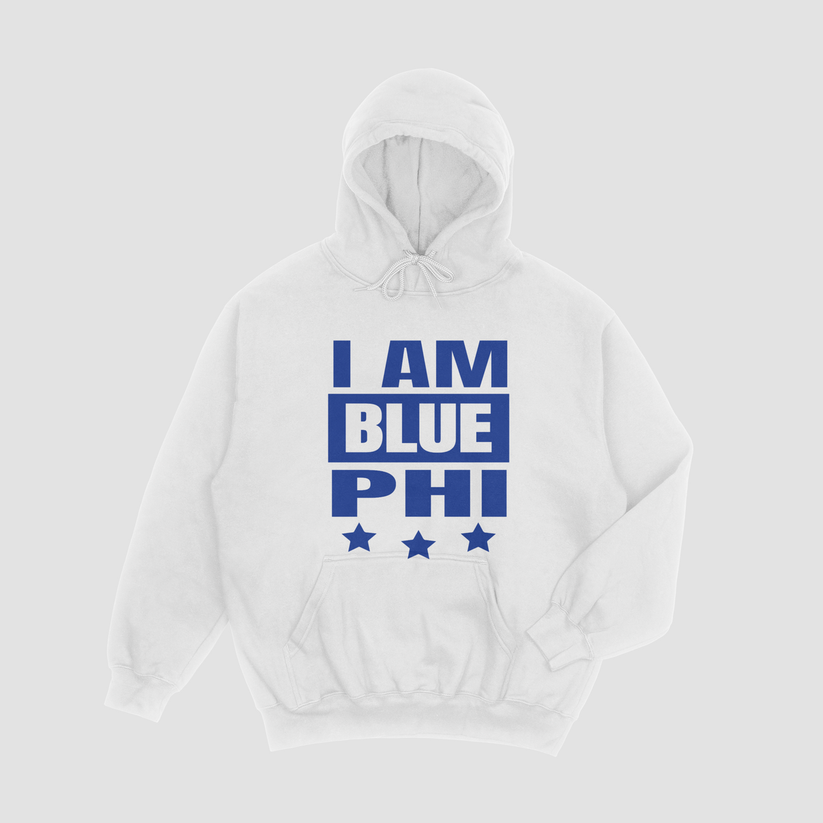 Phi Beta Sigma Hoodie - I Am Blue Phi Three Star