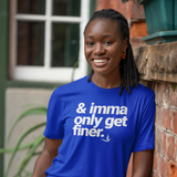 Zeta Phi Beta - And imma only get finer | Soft Short-Sleeve Unisex T-Shirt - 550strong