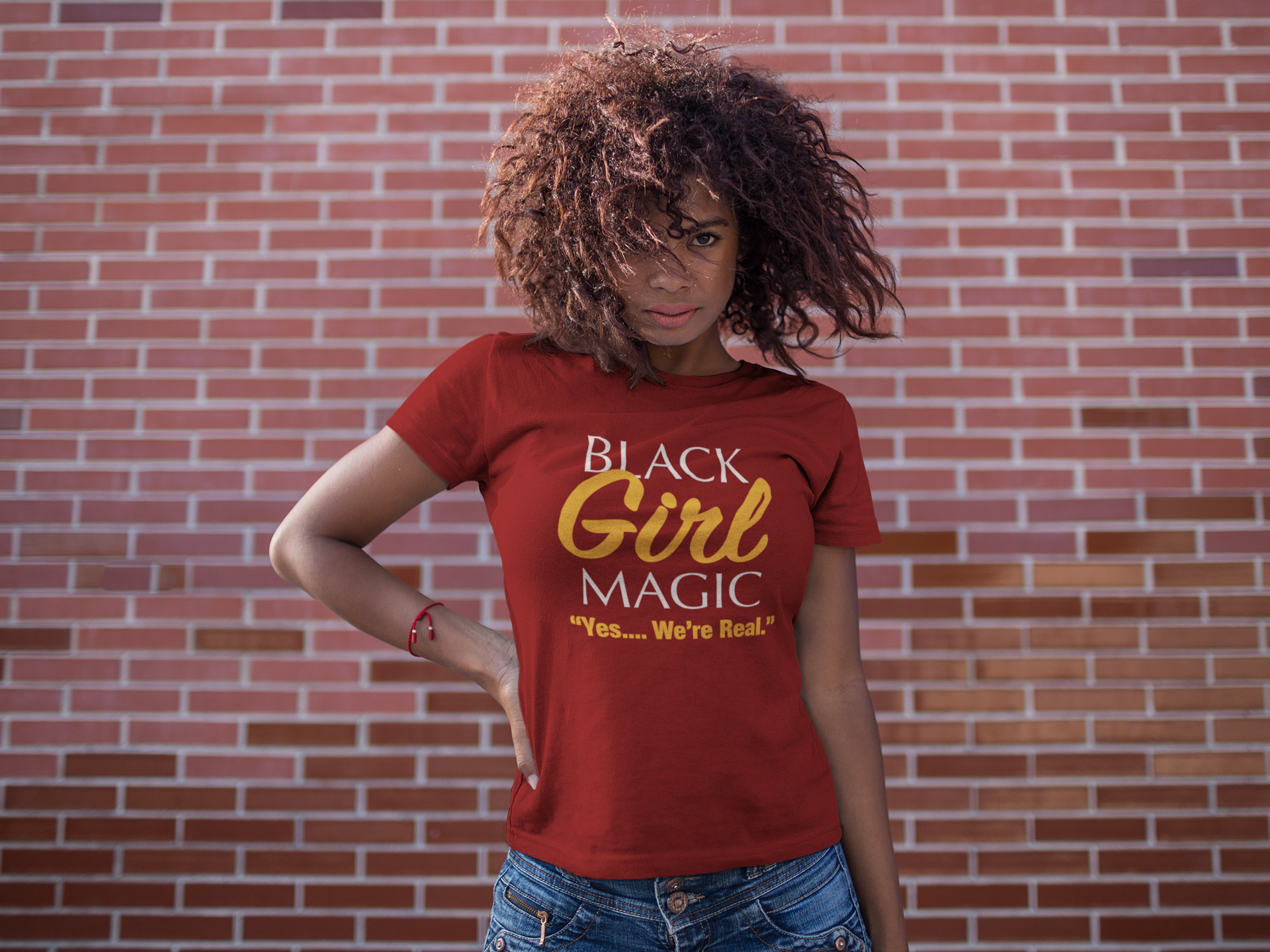 BLM - Black Girl Magic Shirt -Crimson - 550strong
