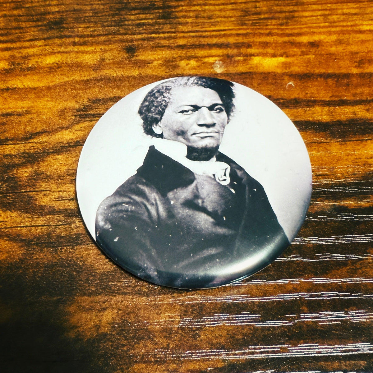 Black History Button - Fredrick Douglass - 2.25"