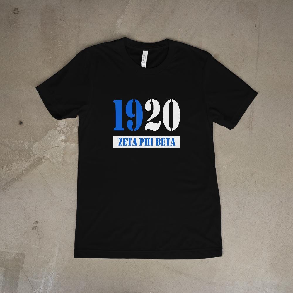 Zeta Phi Beta 1920 Stencil Short-Sleeve Unisex T-Shirt