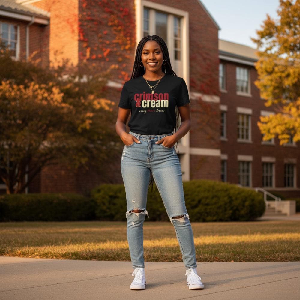 Delta Sigma Theta Crimson and Cream Short-Sleeve Unisex T-Shirt