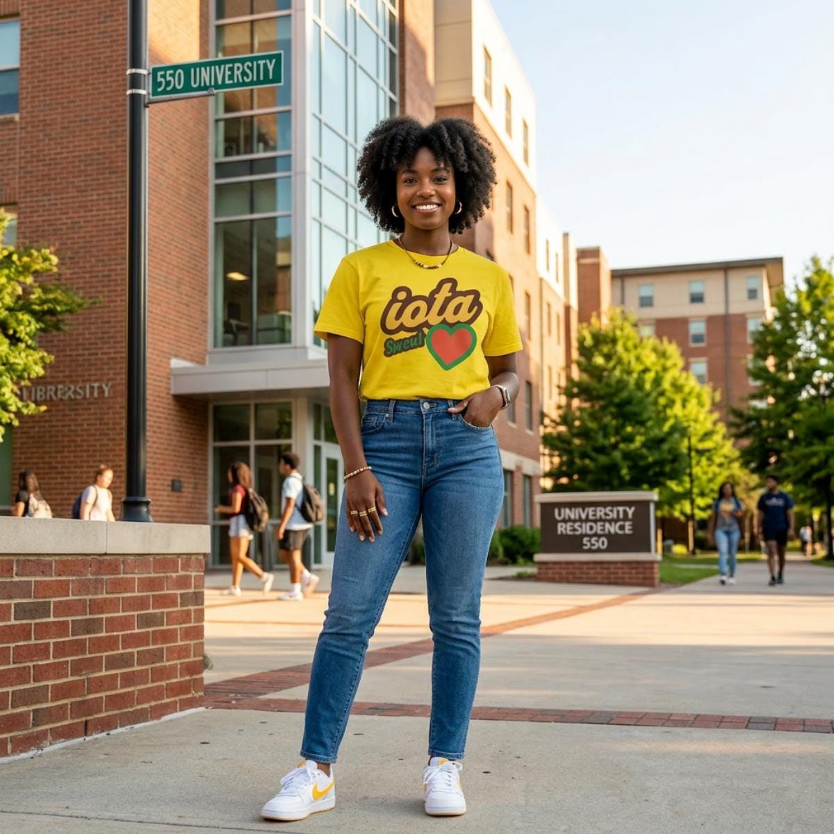 Iota Phi Theta Sweetheart T-Shirt | Greek Love Apparel, Brown and Gold Inspired