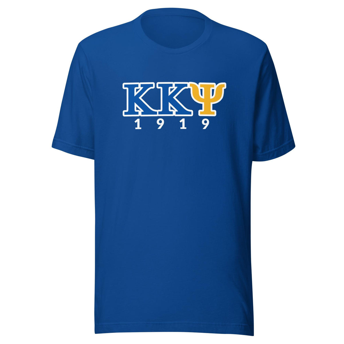 Kappa Kappa Psi Shirt, KKY 1919 Tee, Blue and Gold Greek Letter T-Shirt, Band Fraternity Gift, Music Organization Apparel