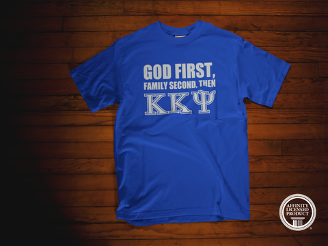 Greek - God First Family Second - Kappa Kappa Psi T-Shirt - 550strong