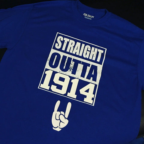 Straight Outta 1914 - Phi Beta Sigma Greek T-Shirt - 550strong