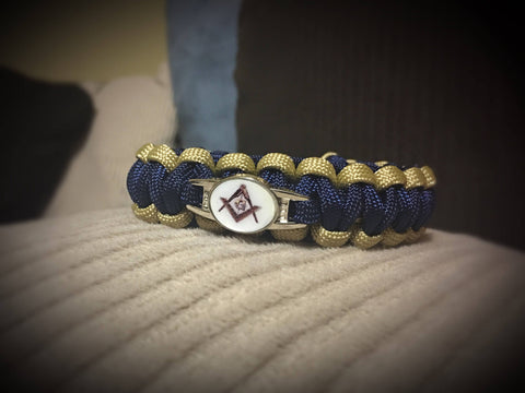 Masonic Blue and Gold Paracord Bracelet - 550strong