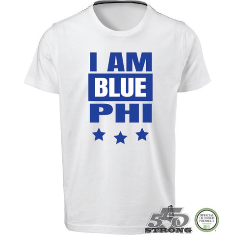 Phi Beta Sigma - I AM Blue PHI Greek T-Shirt - 550strong