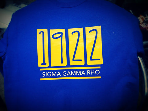 Sigma Gamma Rho Shirt - 1922 Block - 550strong