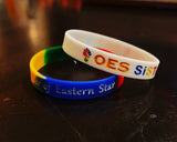 OES Bracelet Bundle / Order of the Eastern Star Bracelet Bundle/ OES Rubber / Soft PVC Bracelet - White and Colorful - 550strong