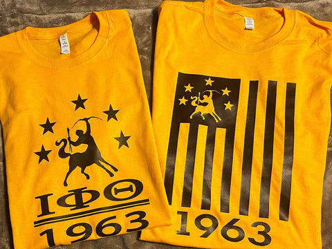 IOTA (Iota Phi Theta) 1963 Two shirt bundle.